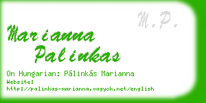 marianna palinkas business card
